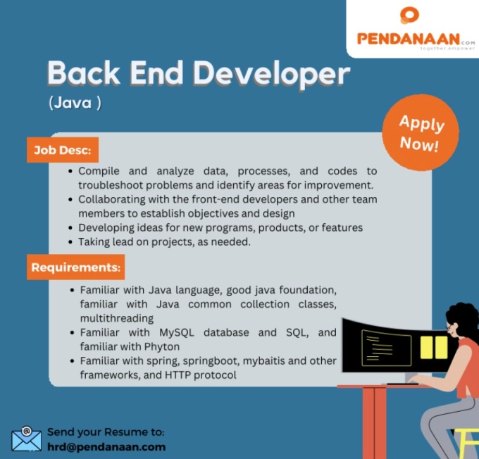 Loker backend developer juli 2023